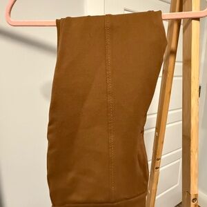 Anthropologie coffee brown zip bottoms dressy
